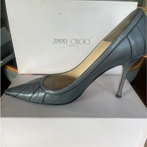 Jimmy Choo steel navy pump (gray) women’s Size 41